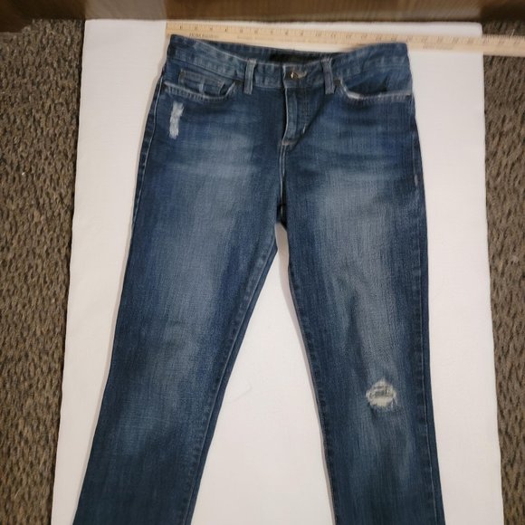 Calvin Klein Distressed Boot Cut Jeans Size 4 / 27 - Picture 8 of 11